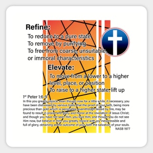 Refine and Elevate Sticker